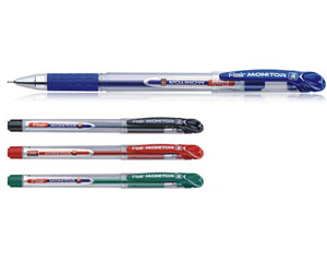 Lod��u pildspalva, 0.6mm, za�a, Flair Monitor